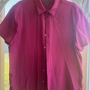 Men's Red Short Sleeve Shirt